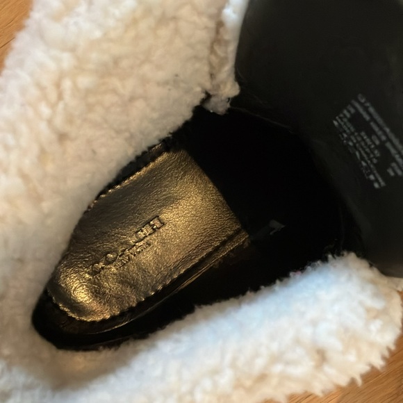 Coach shearling and leather boots size 9 - Picture 6 of 8